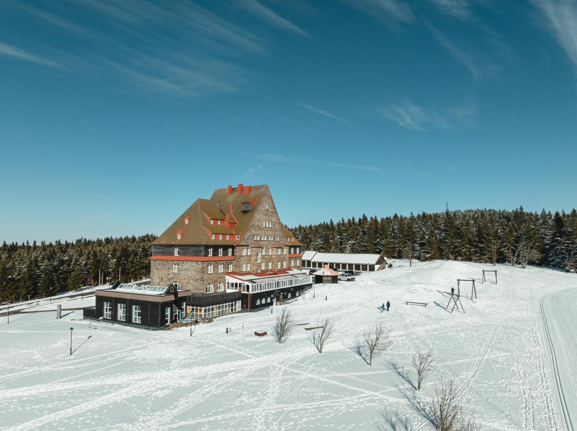 Naturhotel Sachsenbaude Oberwiesenthal Exterior foto